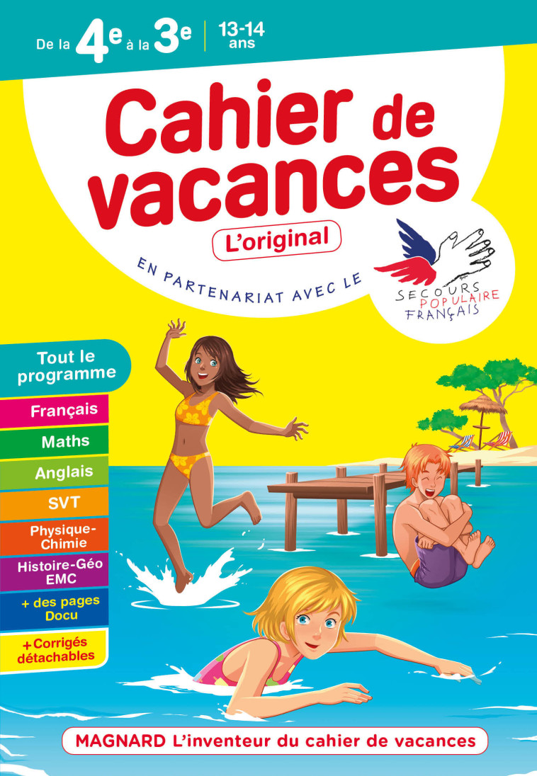 CAHIER DE VACANCES 4E VERS 3E 2021 - PELLISSIER/RASSET - MAGNARD