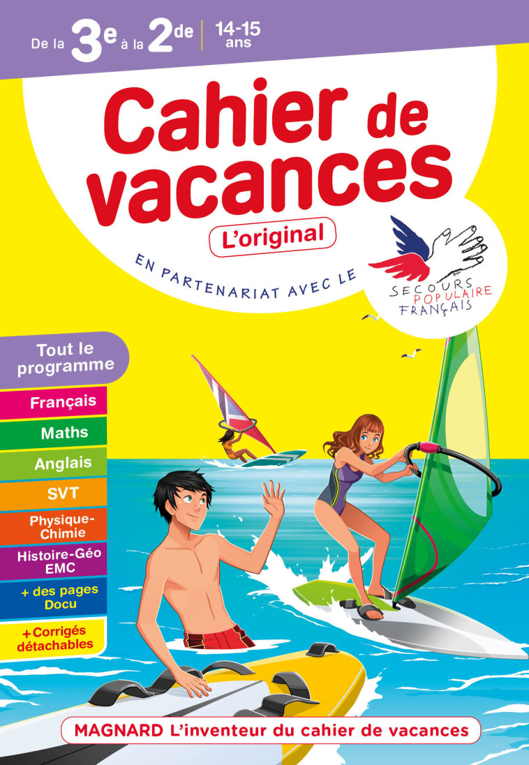 CAHIER DE VACANCES 3E VERS 2NDE 2021 - PELLISSIER/BENITAH - MAGNARD