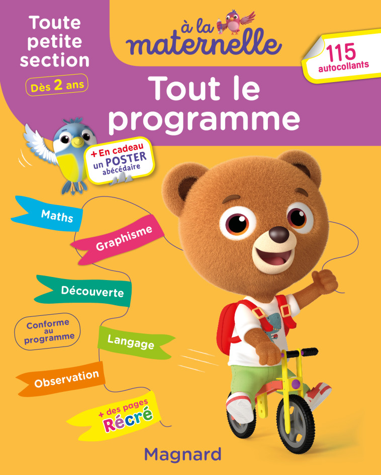 TOUT LE PROGRAMME TOUTE PETITE SECTION 2-3 ANS - A LA MATERNELLE - PREMIERS APPRENTISSAGES EN DOUCEU - BROSSIER MICHELE - MAGNARD