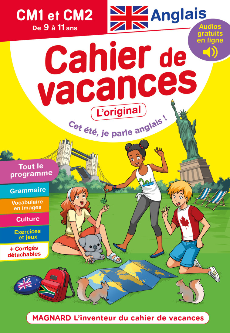 CAHIER DE VACANCES 2022, ANGLAIS PRIMAIRE 8-11 ANS - MAGNARD, L'INVENTEUR DU CAHIER DE VACANCES - BOUDIN SOPHIE - MAGNARD