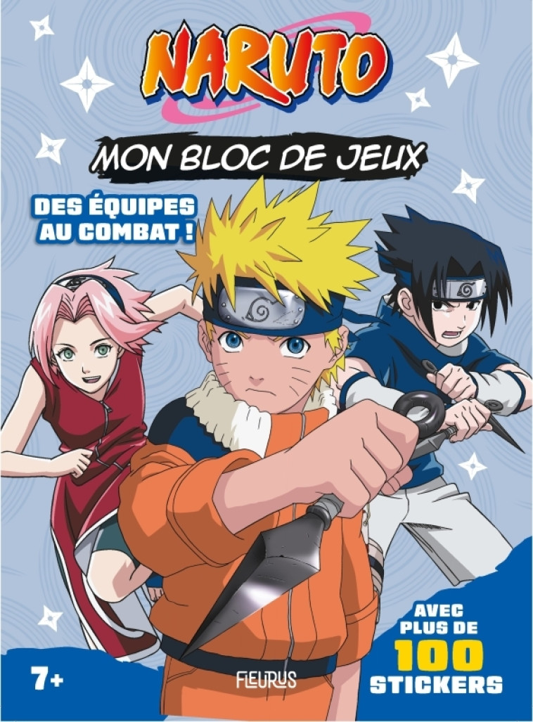 MON BLOC DE JEUX NARUTO - DES EQUIPES AU COMBAT ! - MICHEL TRAN ADELINE - FLEURUS