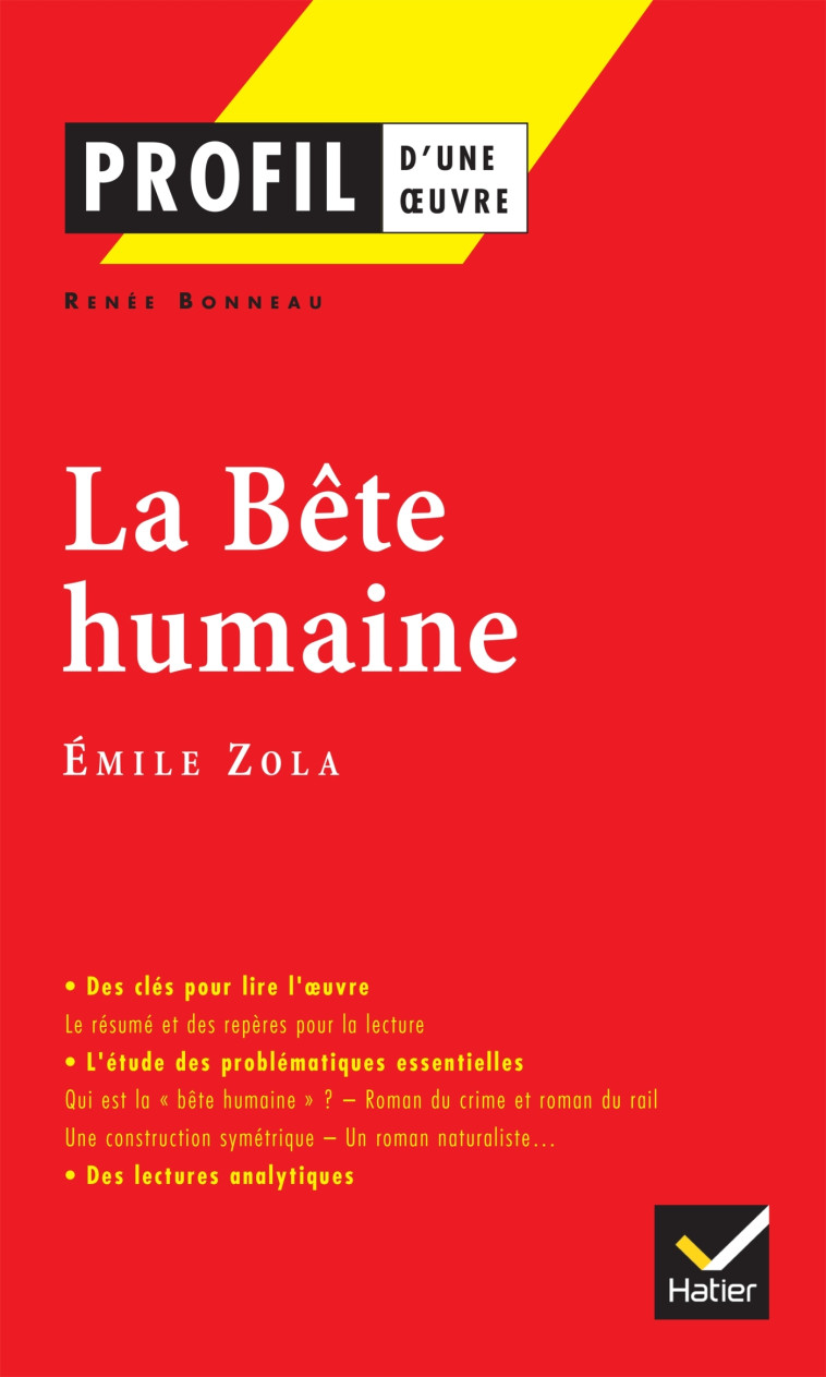 LA BETE HUMAINE - BONNEAU RENEE - HATIER