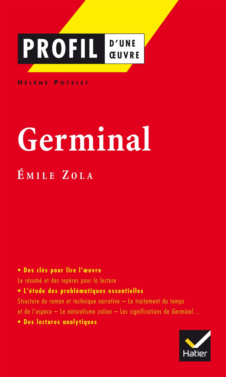 GERMINAL - POTELET/ZOLA - HATIER