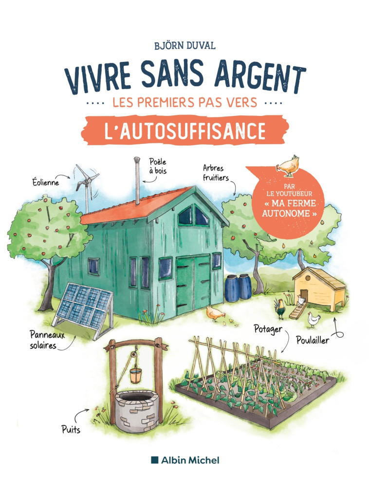 PREMIERS PAS VERS L'AUTOSUFFISANCE - UNE MAISON RUSTIQUE DU XXIEME SIECLE - DUVAL BJORN - ALBIN MICHEL