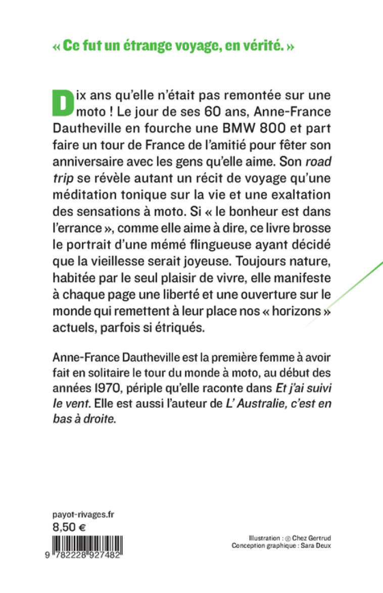 LA VIEILLE QUI CONDUISAIT DES MOTOS - DAUTHEVILLE A-F. - PAYOT