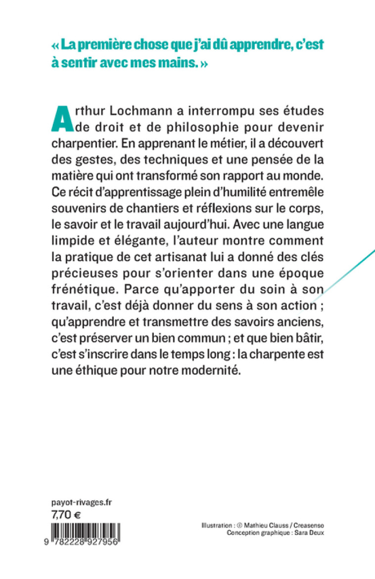 LA VIE SOLIDE - LA CHARPENTE COMME ETHIQUE DU FAIRE - LOCHMANN ARTHUR - PAYOT