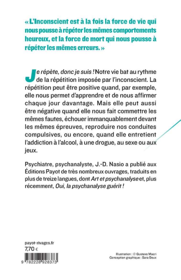 POURQUOI REPETONS-NOUS TOUJOURS LES MEMES ERREURS - NASIO J.D. - PAYOT