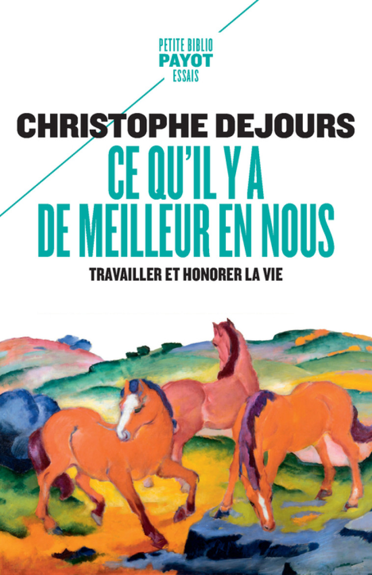 CE QU'IL Y A DE MEILLEUR EN NOUS - TRAVAILLER ET HONORER LA VIE - DEJOURS CHRISTOPHE - PAYOT