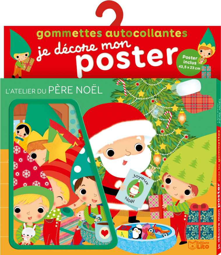 GOMMETTES POSTER PERE NOEL - XXX - LITO