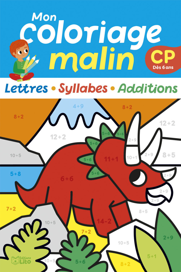 COLORIAGE MALIN CP LETTRES SYLLABLES ADDITIONS - JACQUE - LITO