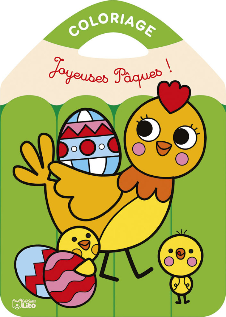 COLORIAGE CRAYONS JOYEUSES PAQUES - XXX - LITO