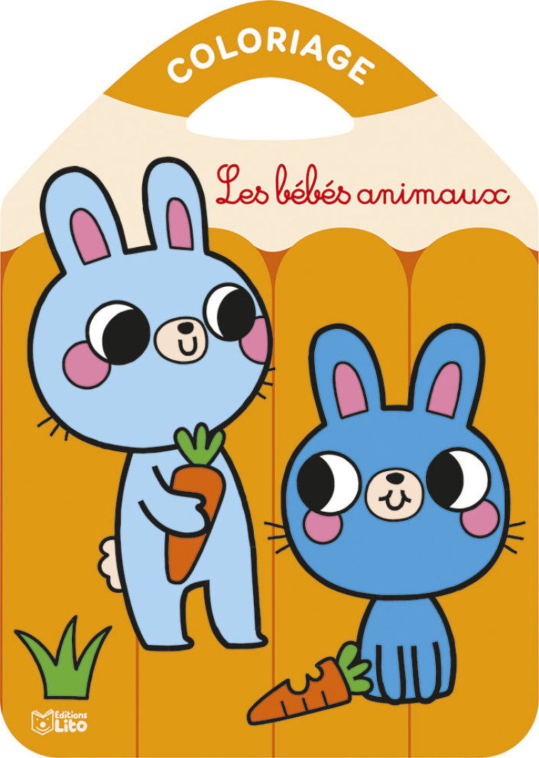 COLORIAGE CRAYONS DE COULEUR LES BEBES ANIMAUX - XXX - LITO