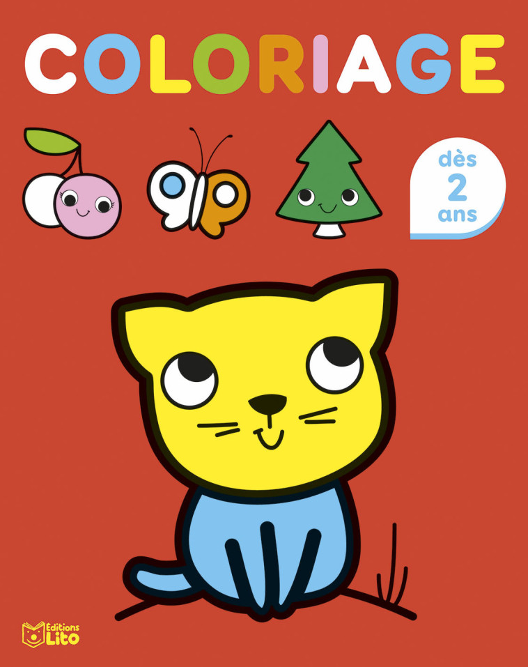 COLORIAGE - PETIT CHAT - LES GRANDS COLORIGAGES DES TOUT-PETITS - 2 ANS - LEMERIE CORINNE - LITO