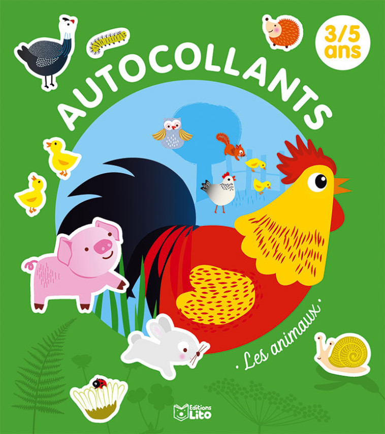 AUTOCOLLANTS 3-5 ANS LES ANIMAUX - XXX - LITO