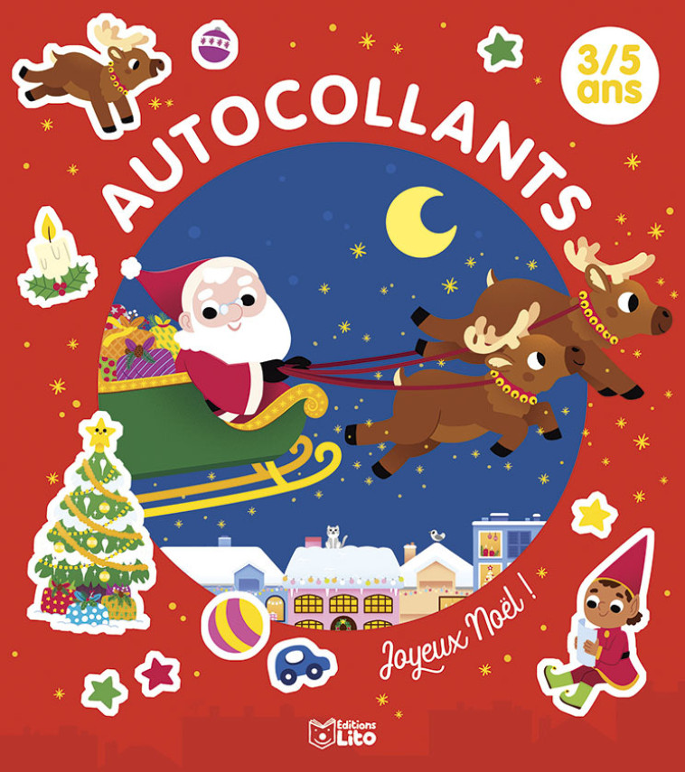 AUTOCOLLANTS JOYEUX NOEL ! 3-5 ANS - XXX - LITO