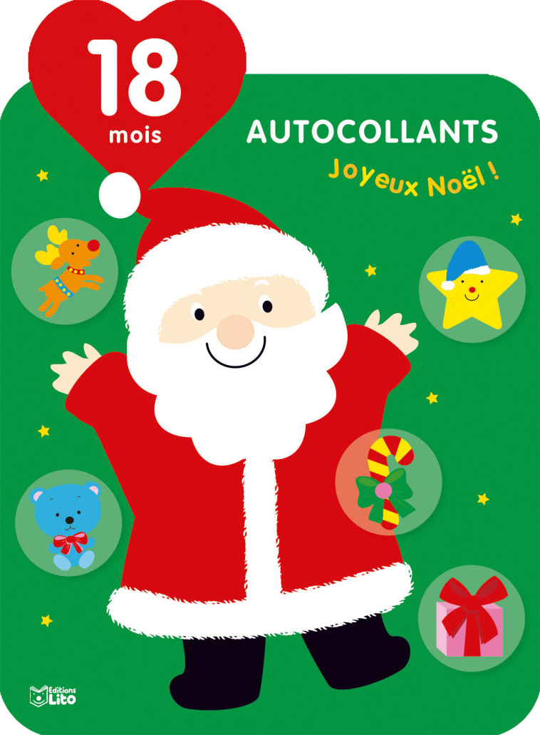 AUTOCOLLANTS JOYEUX NOEL 18 MOIS - GREGOIRE MARIE-HELENE - LITO