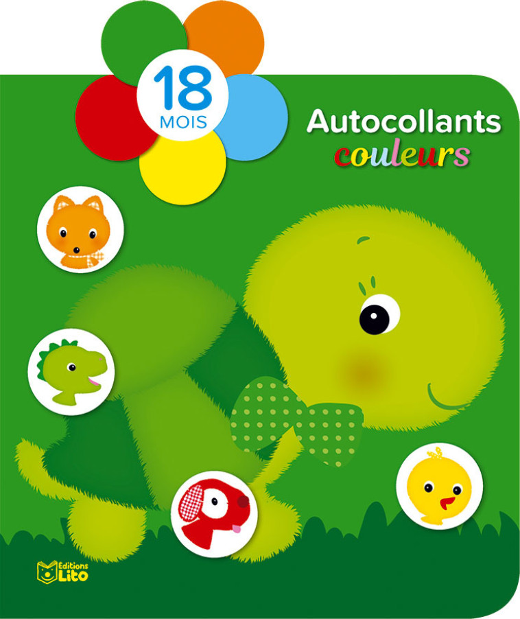 AUTOCOLLANTS COULEURS TORTUE 18 MOIS - XXX - LITO