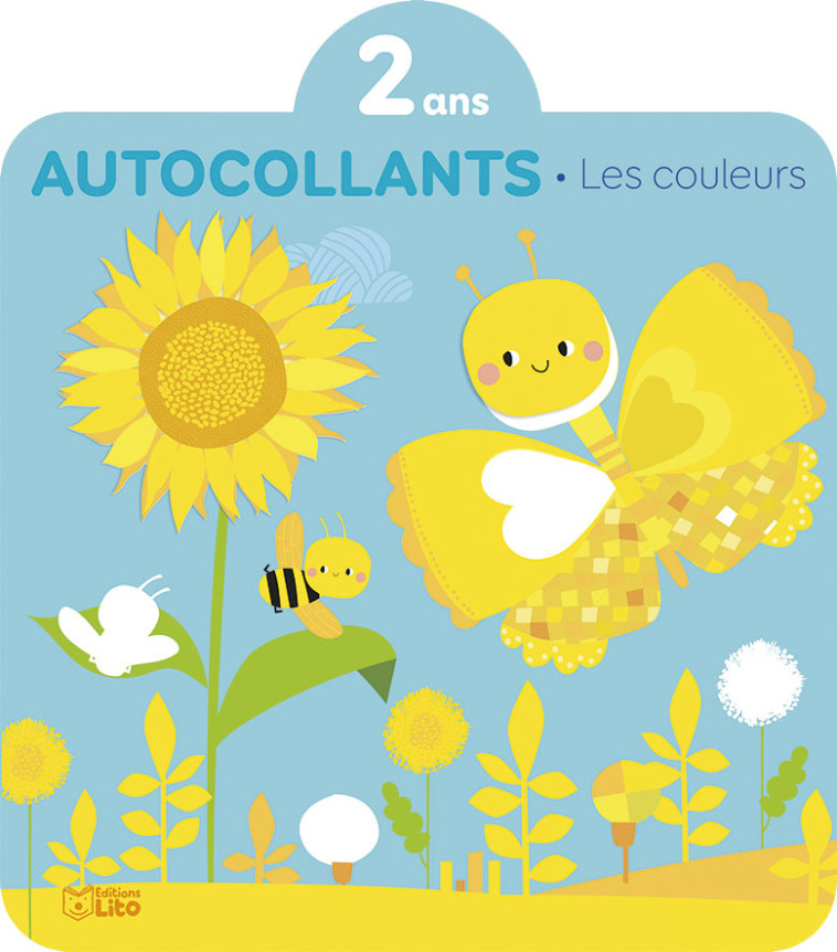 AUTOCOLLANTS 2 ANS LES COULEURS LE PAPILLON - XXX - LITO