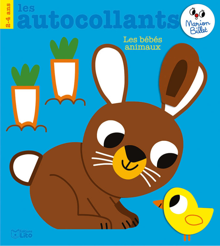 AUTOCOLLANTS BEBES ANIMAUX 2-4 ANS - BILLET MARION - LITO