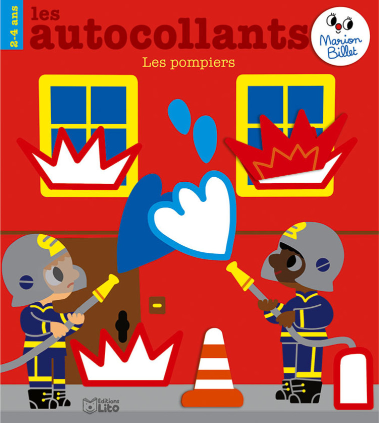 AUTOCOLLANTS POMPIERS 2-4 ANS - BILLET MARION - LITO