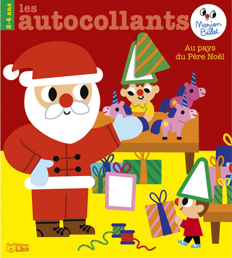 AUTOCOLLANTS AU PAYS DU PERE NOEL 2-4 ANS - XXX - LITO