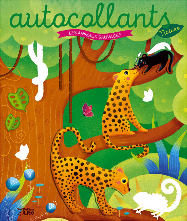 AUTOCOLLANTS NATURE ANIMAUX SAUVAGES - XXX - LITO