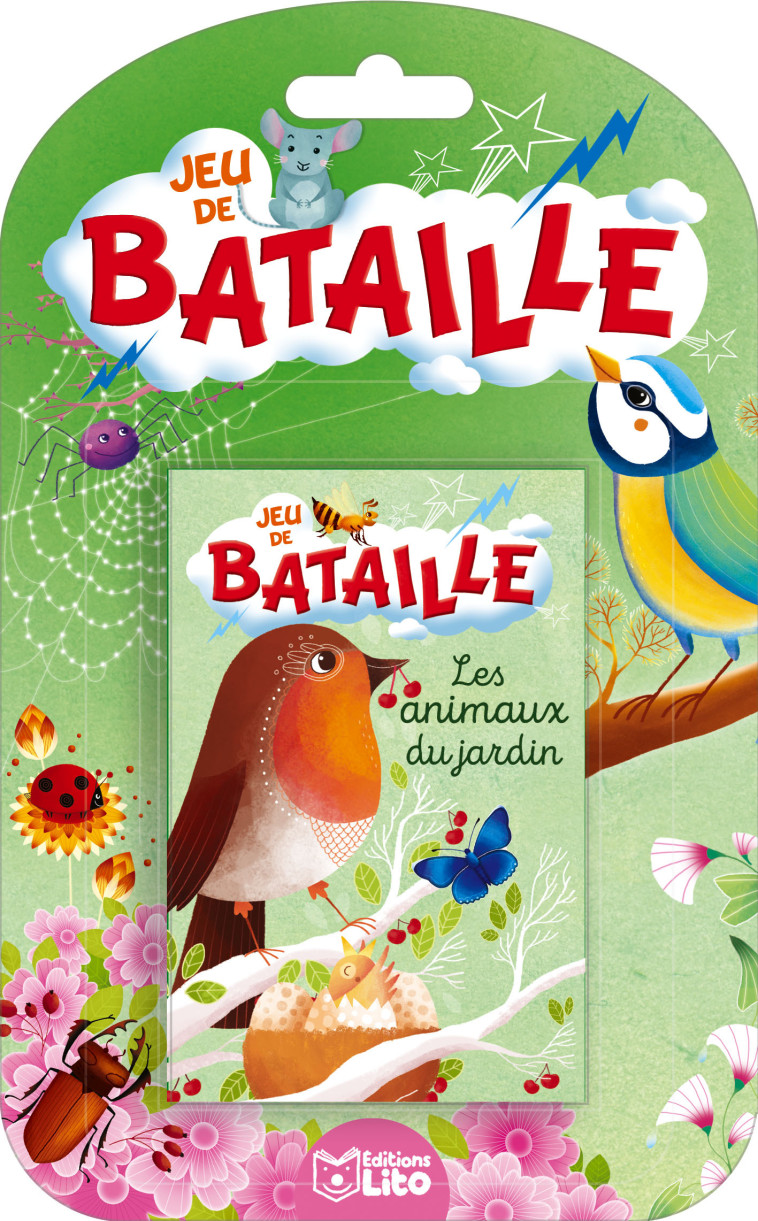 JEUX BATAILLE ANIMAUX JARDIN - XXX - LITO