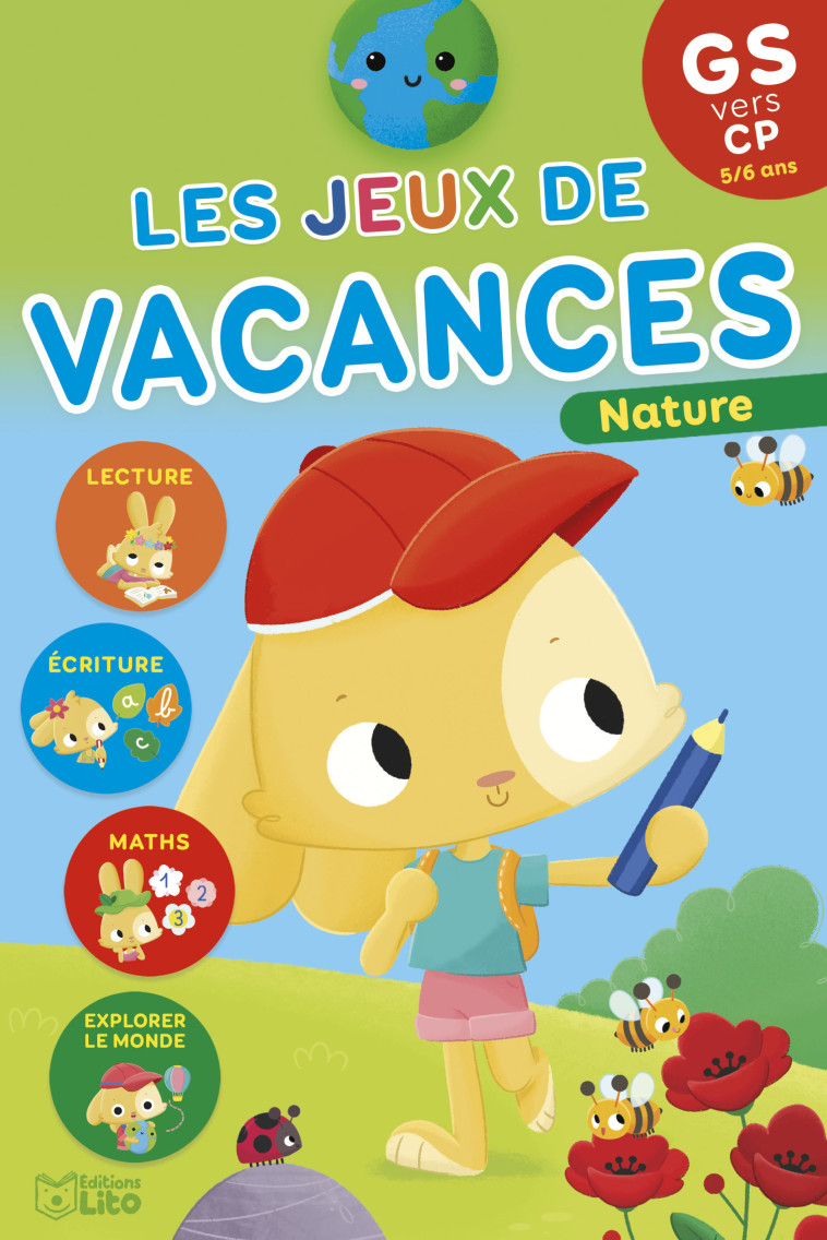 BLOC LES JEUX DE VACANCES GS VERS CP - NATURE - XXX - LITO