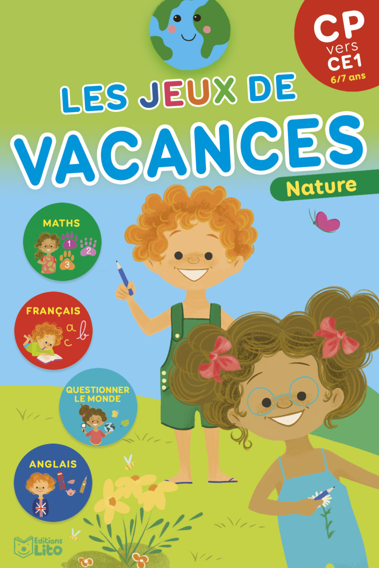 BLOC LES JEUX DE VACANCES CP VERS CE1 - NATURE - XXX - LITO