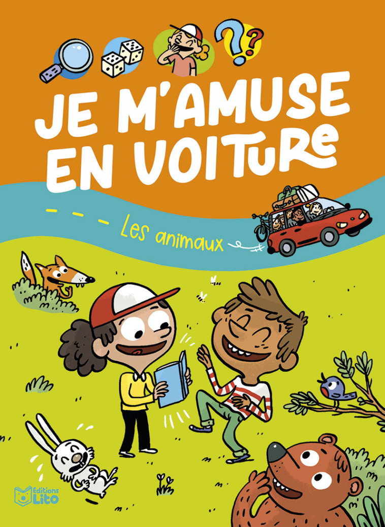 JE M'AMUSE EN VOITURE LES  ANIMAUX - LOUBIER - LITO