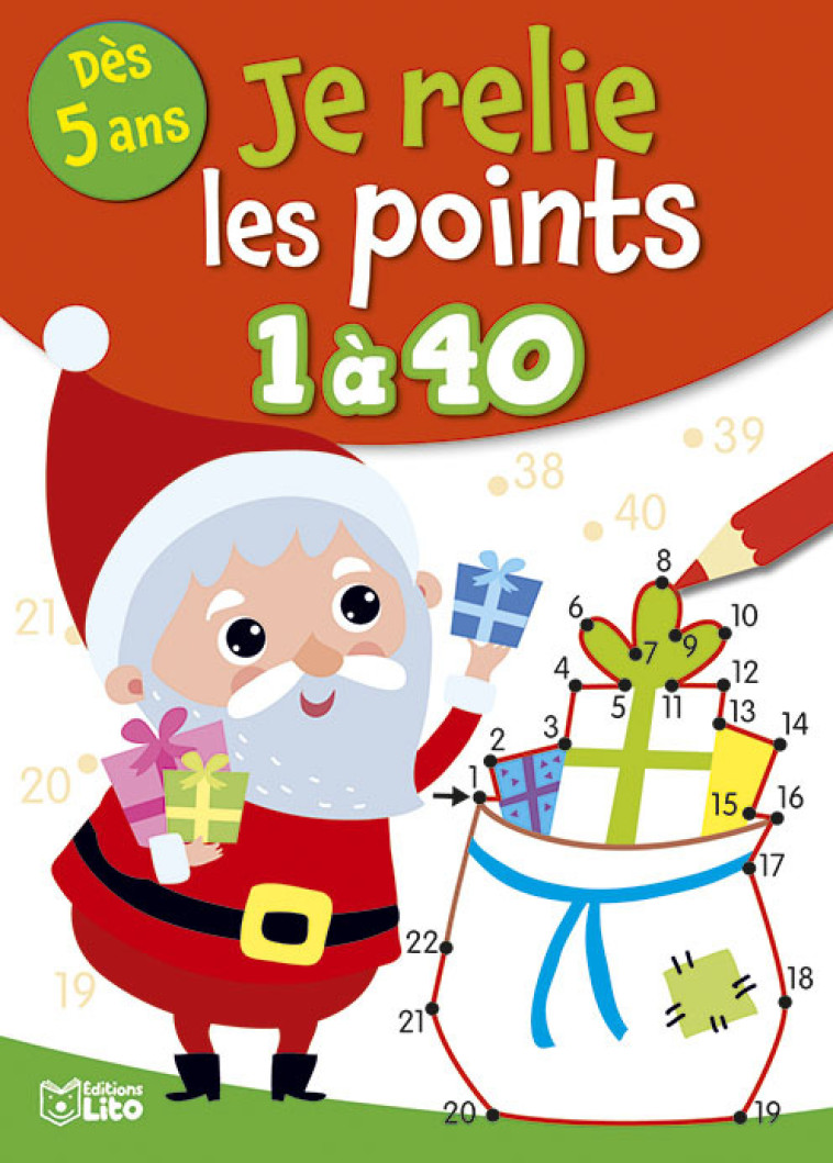 RELIE LES POINTS 1 A 40 NOEL - XXX - LITO