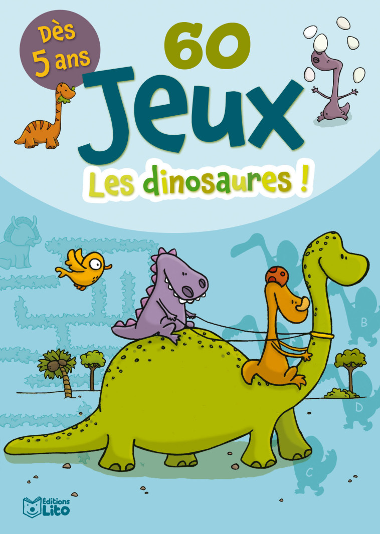 BLOC 60 JEUX LES DINOSAURES ! - XXX - LITO