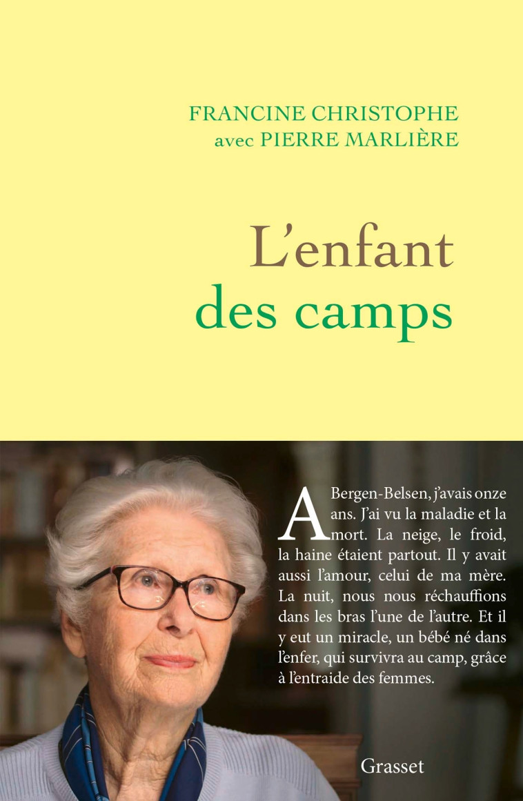 L'ENFANT DES CAMPS - CHRISTOPHE/MARLIERE - GRASSET