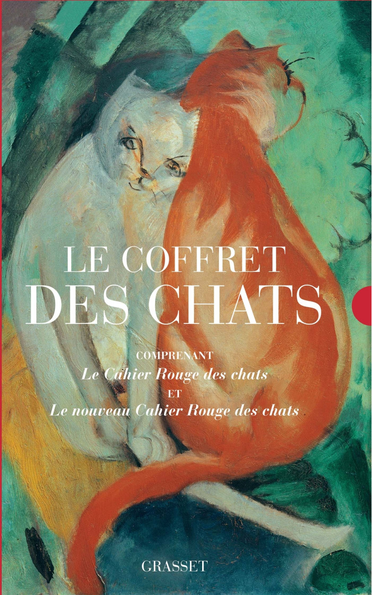 LE COFFRET DES CHATS - COMPRENANT LE CAHIER ROUGE DES CHATS ET LE NOUVEAU CAHIER ROUGE - XXX - GRASSET