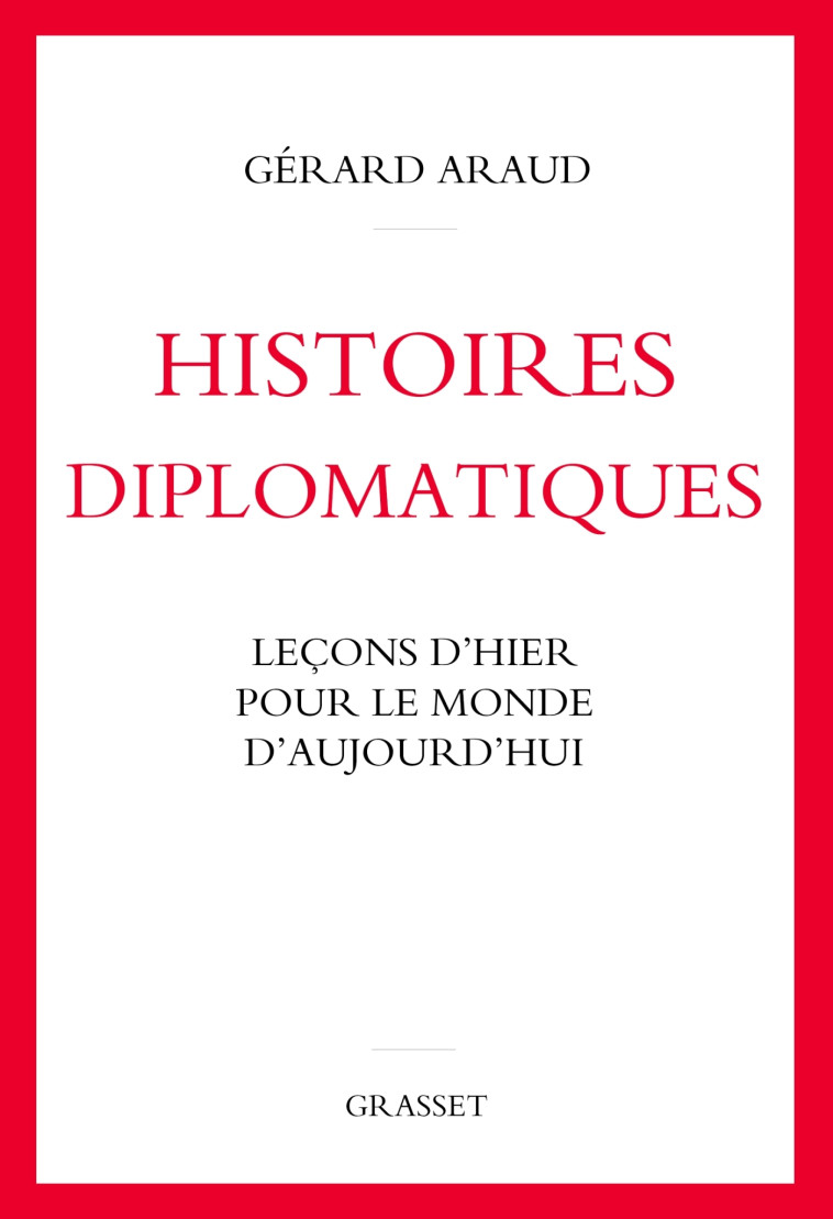 HISTOIRES DIPLOMATIQUES - LECONS D'HIER POUR LE MONDE D'AUJOURD'HUI - ARAUD GERARD - GRASSET