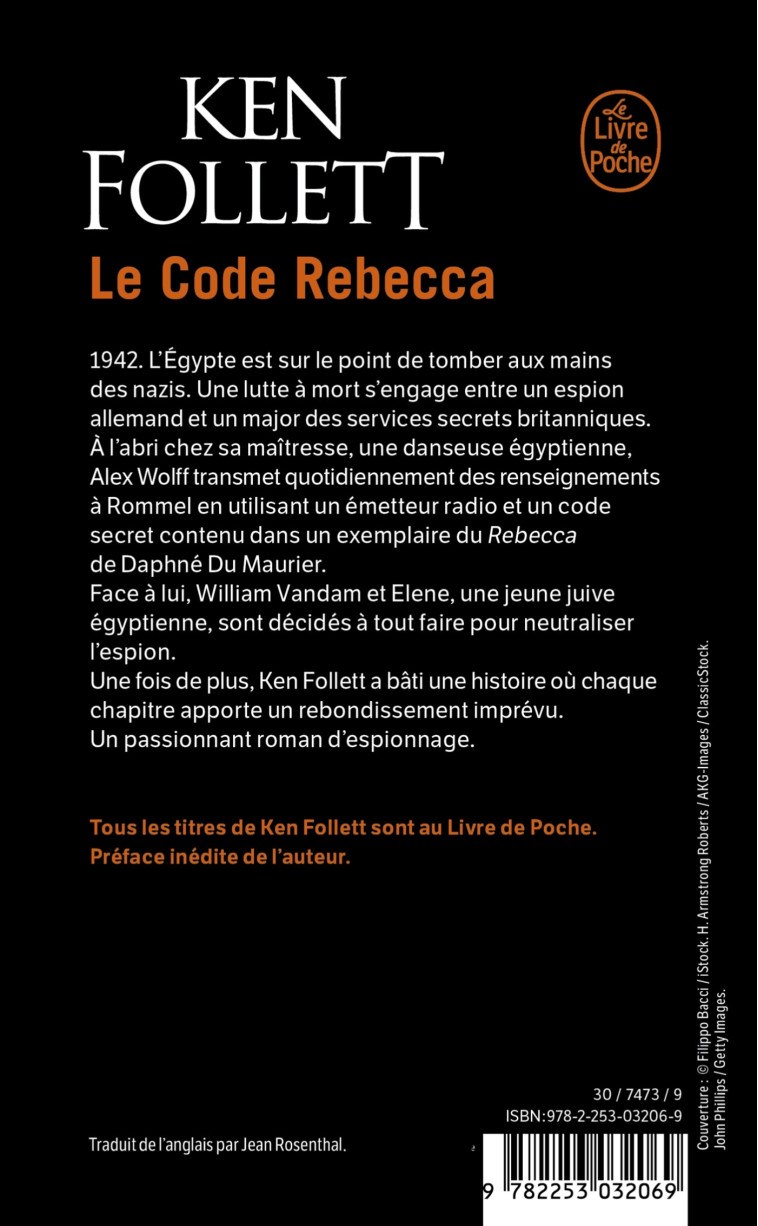 LE CODE REBECCA - FOLLETT KEN - LGF