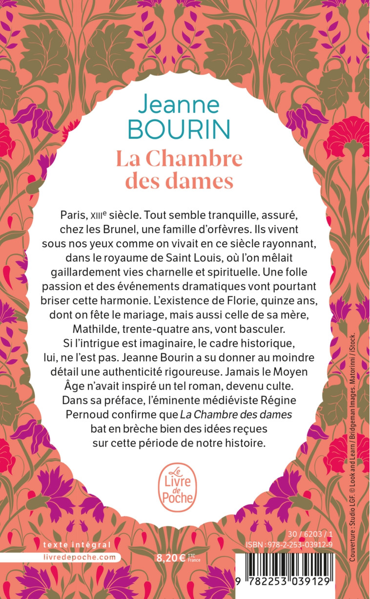 LA CHAMBRE DES DAMES - BOURIN JEANNE - LGF