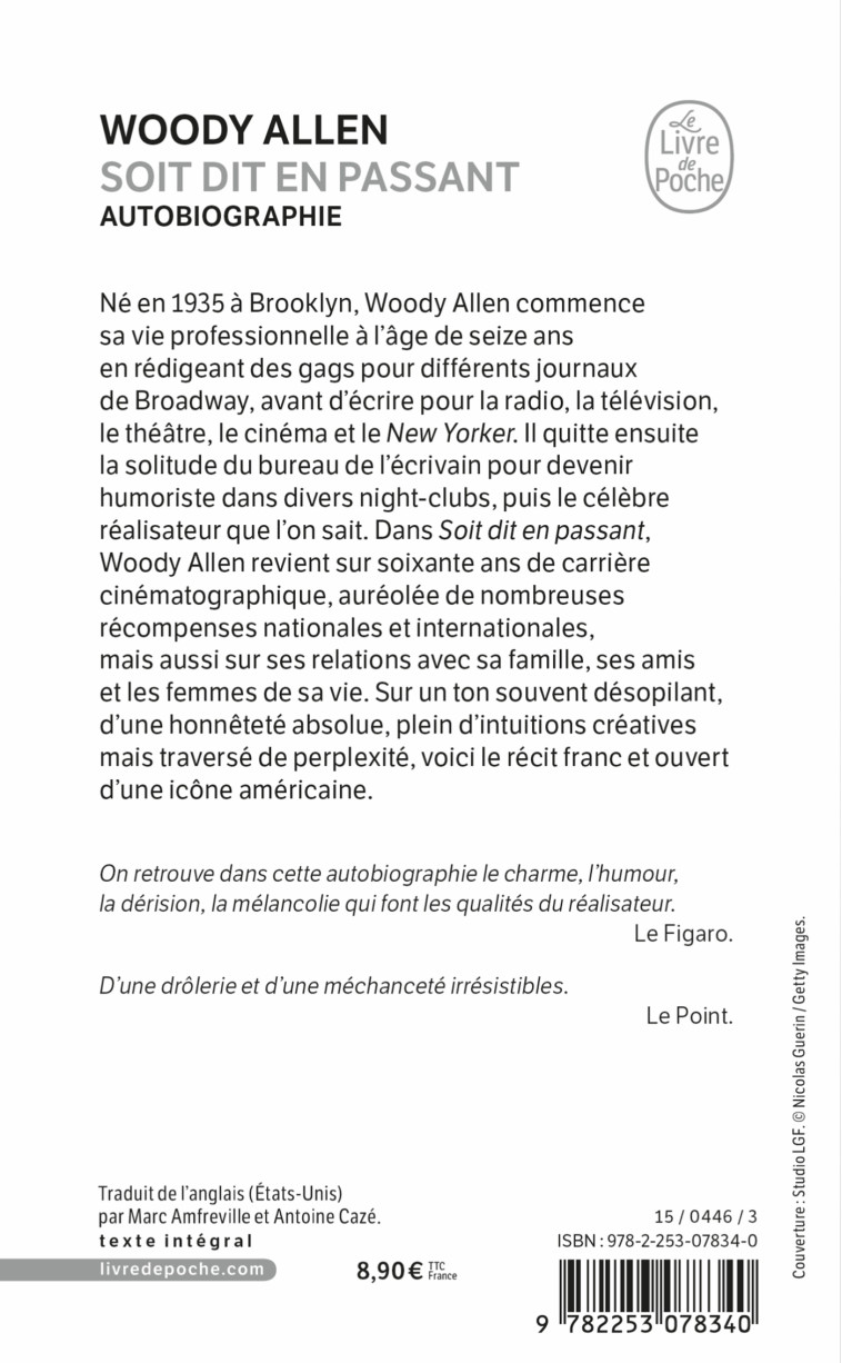 SOIT DIT EN PASSANT - ALLEN WOODY - LGF