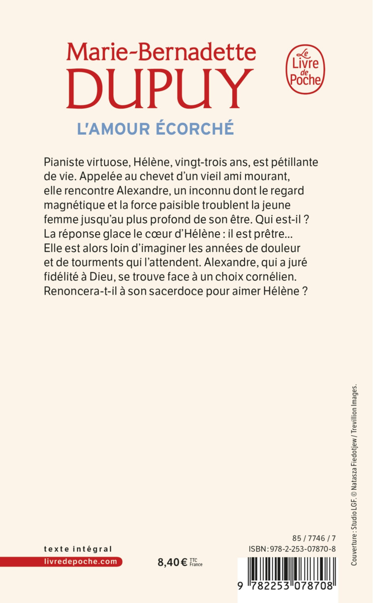 L'AMOUR ECORCHE - DUPUY M-B. - LGF