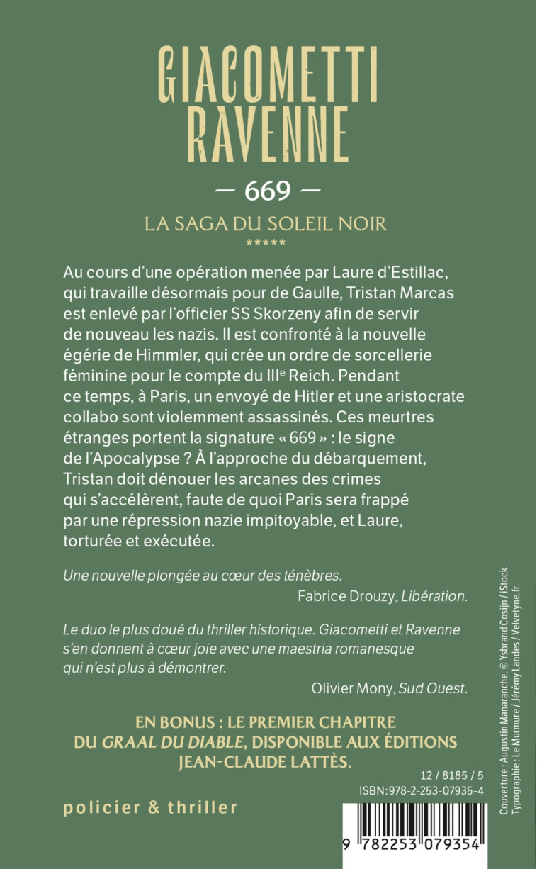 LA SAGA SOLEIL NOIR - 669 (LA SAGA DU SOLEIL NOIR, TOME 5) - GIACOMETTI/RAVENNE - LGF