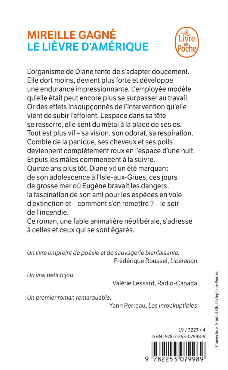 LE LIEVRE D'AMERIQUE - GAGNE MIREILLE - LGF