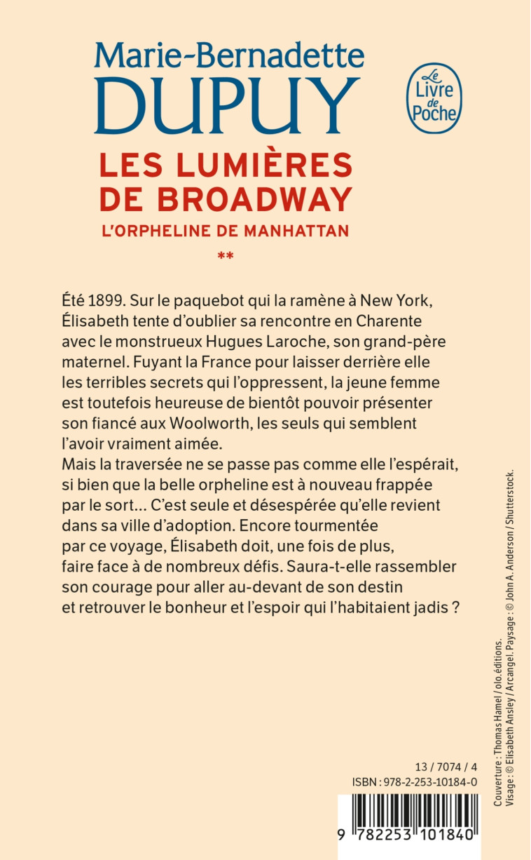 LES LUMIERES DE BROADWAY (L'ORPHELINE DE MA NHATTAN, TOME 2) - DUPUY M-B. - LGF