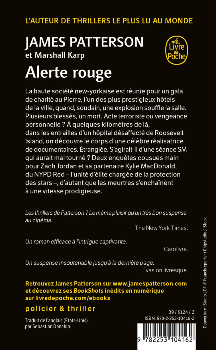 ALERTE ROUGE - PATTERSON/KARP - LGF