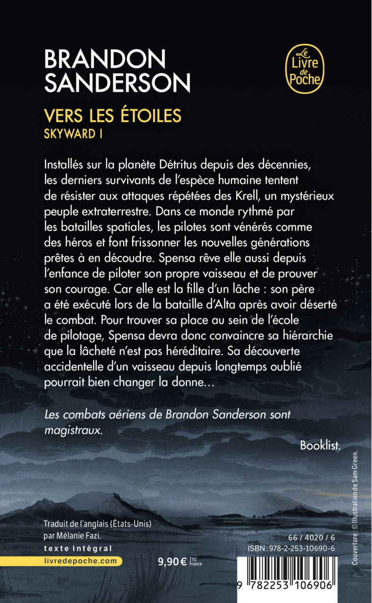 SKYWARD T01 VERS LES ETOILES - SANDERSON BRANDON - LGF