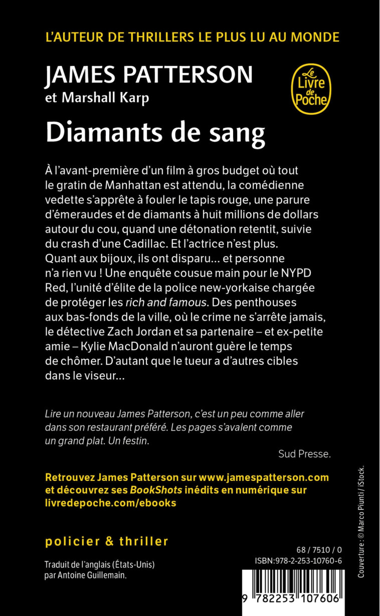 DIAMANTS DE SANG - PATTERSON/KARP - LGF