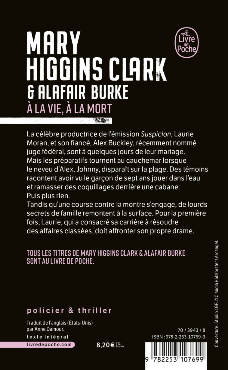 A LA VIE, A LA MORT - HIGGINS CLARK/BURKE - LGF