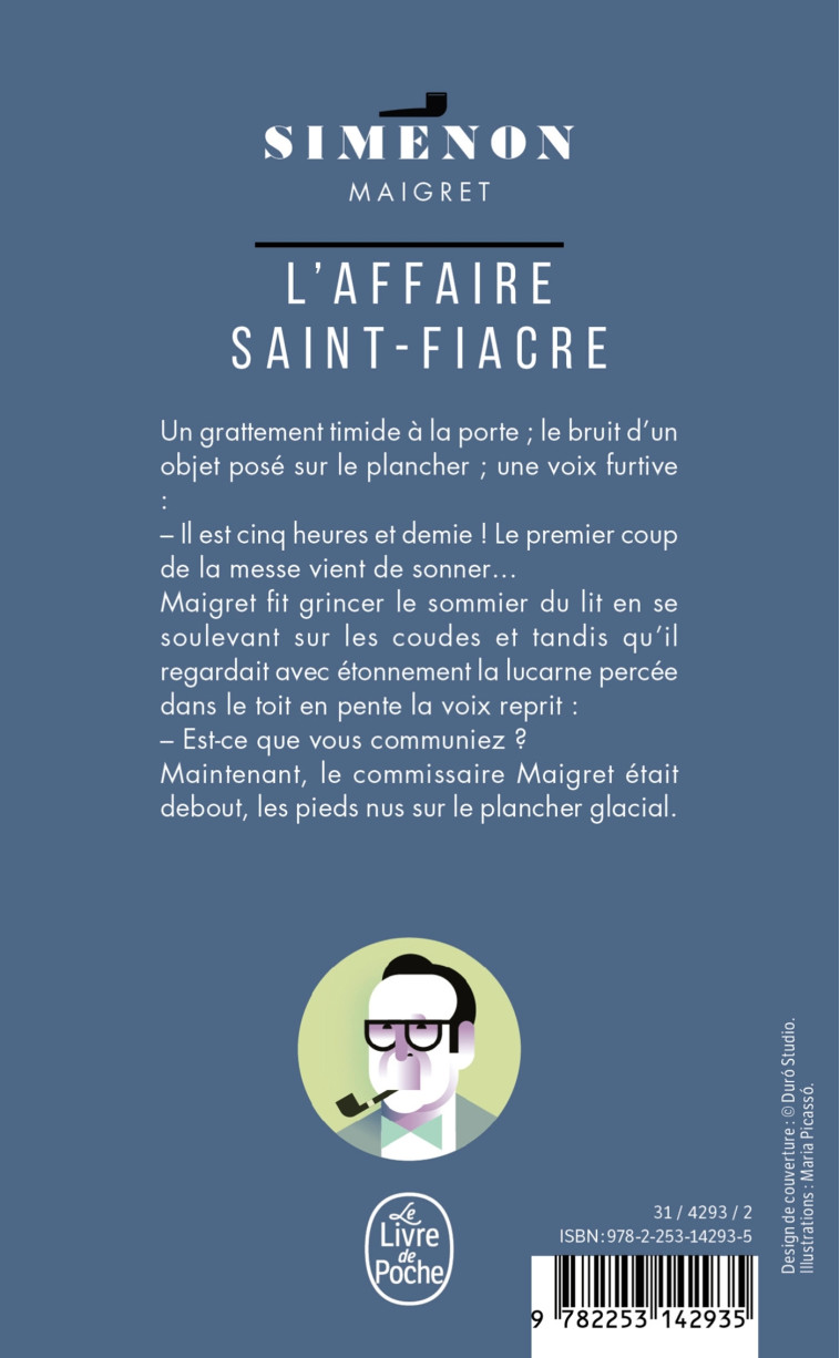 L AFFAIRE SAINT FIACRE - SIMENON GEORGES - LGF