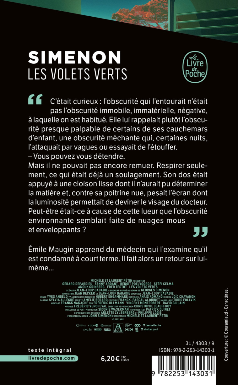 LES VOLETS VERTS - SIMENON GEORGES - LGF