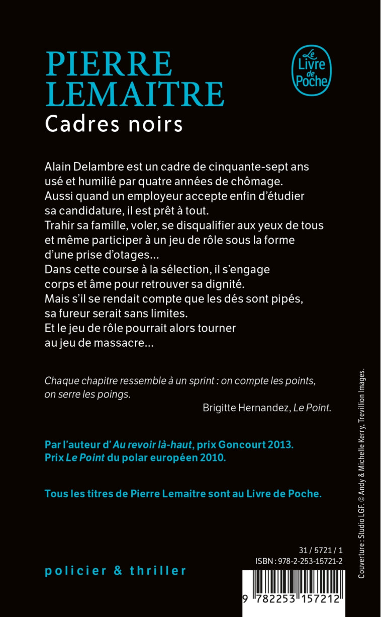 CADRES NOIRS - LEMAITRE PIERRE - LGF