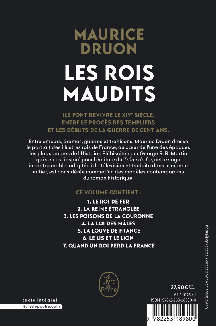 LES ROIS MAUDITS - DRUON MAURICE - LGF